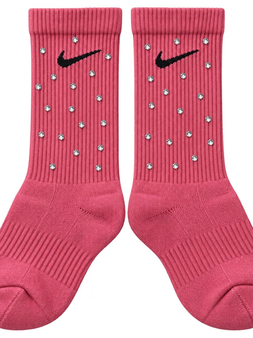 Pink Nike Bling Rhinestone Socks Kids/Youth NWOT